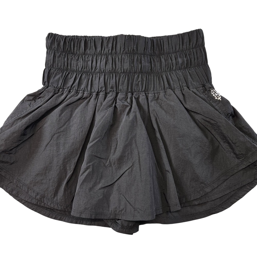 FP Movement Skort Womens L Black Skater‎ Athletic Yoga Gym Lined Pockets